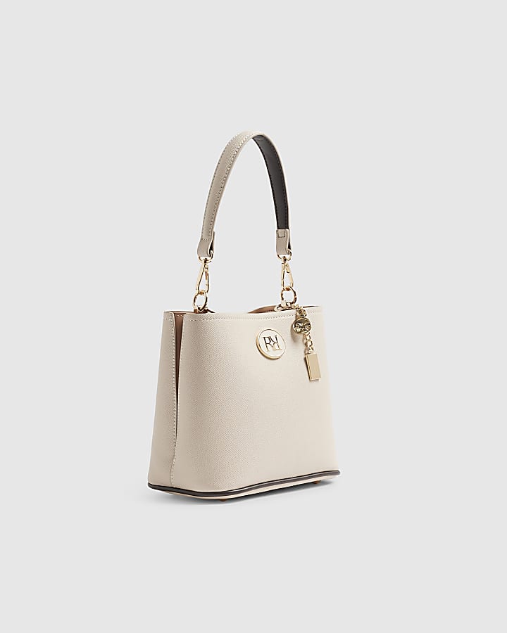 Cream Panel Bucket Bag
