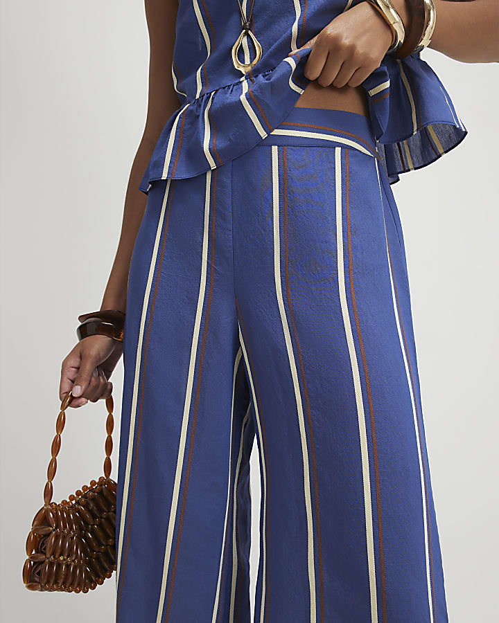 Blue Stripe Culottes