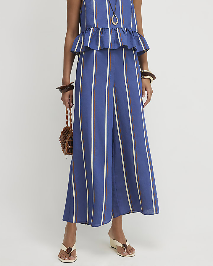 Blue Stripe Culottes