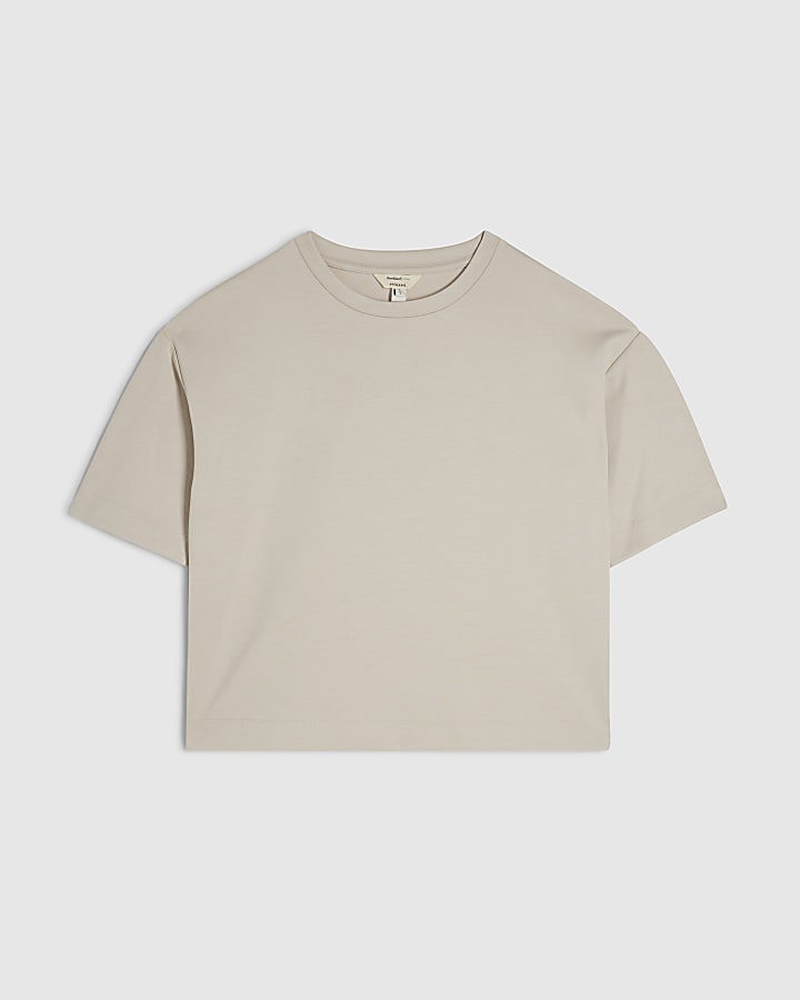 Cream Premium Boxy T-Shirt