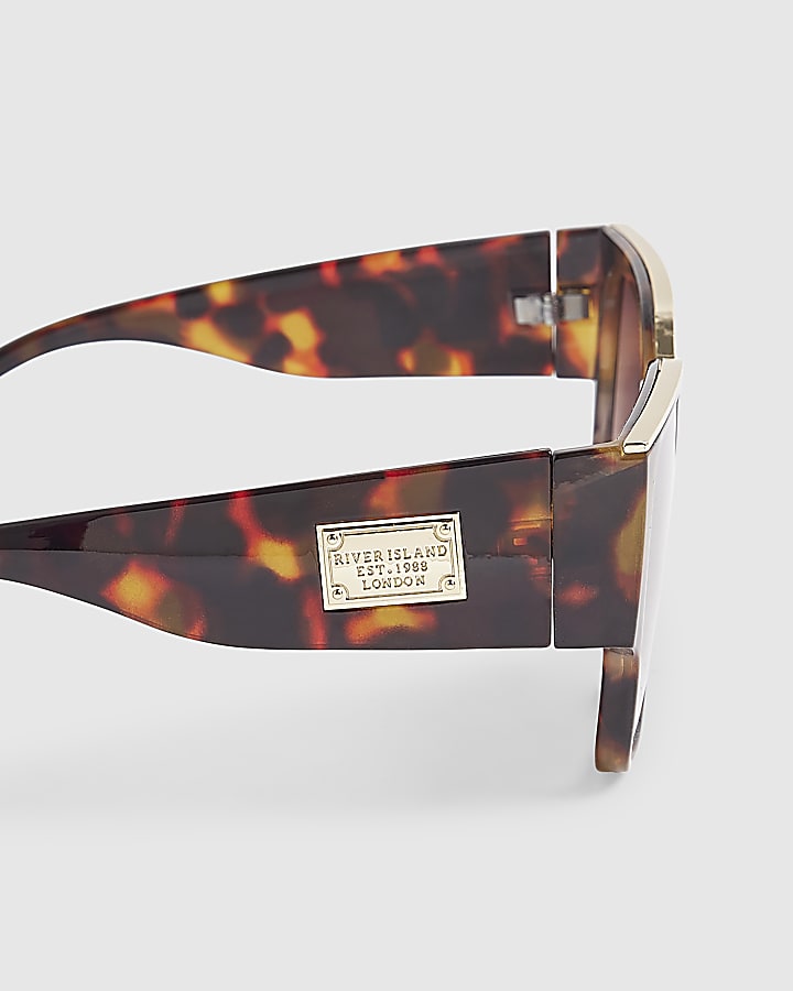 Tortoise Visor Top Bar Sunglasses