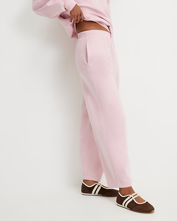 Pink Premium Barrel Leg Joggers