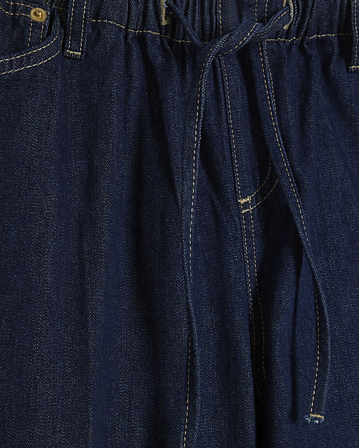 Petite Blue Wide Leg PJ Pant Jeans
