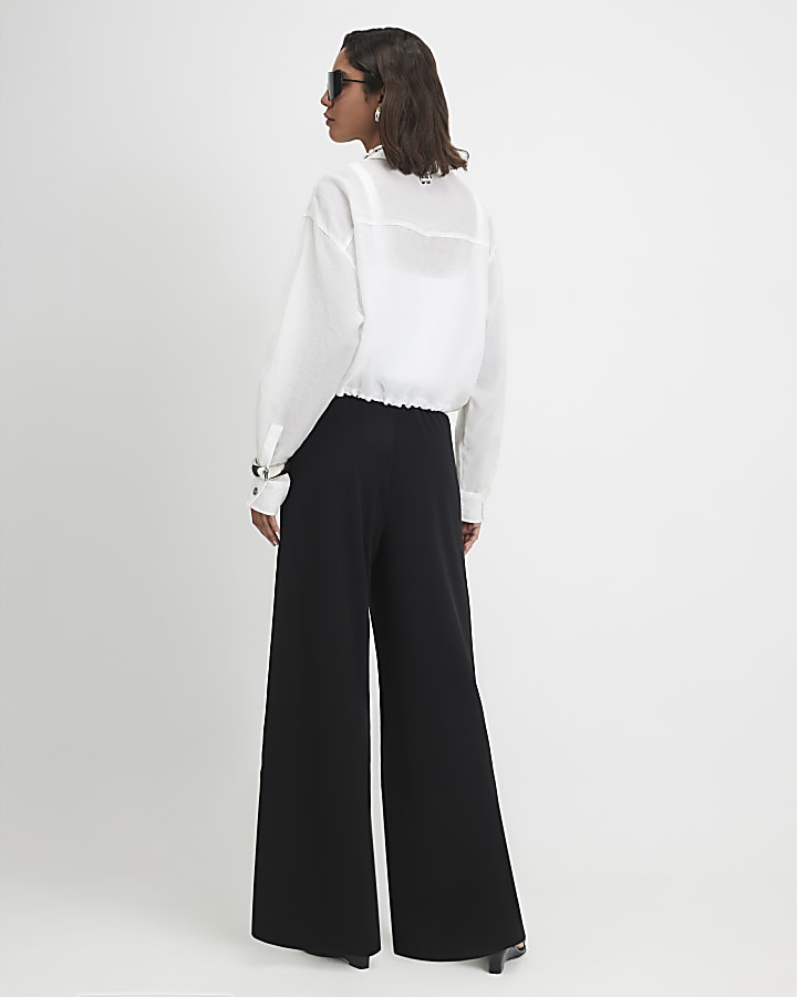 Black Wide Leg Trousers