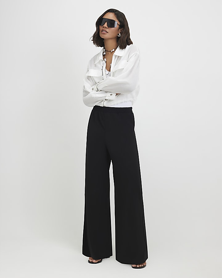 Black Wide Leg Trousers