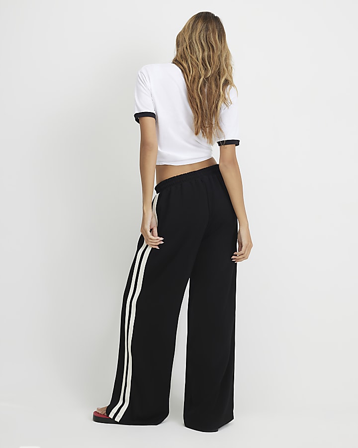 Black Premium Tape Joggers