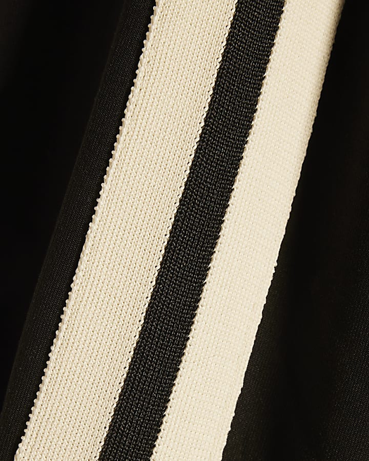 Black Premium Tape Joggers