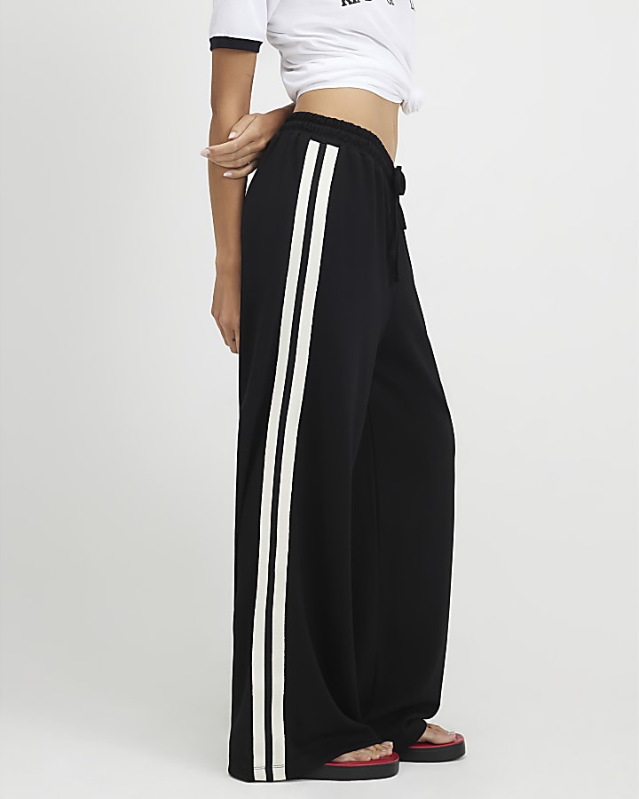 Black Premium Tape Joggers