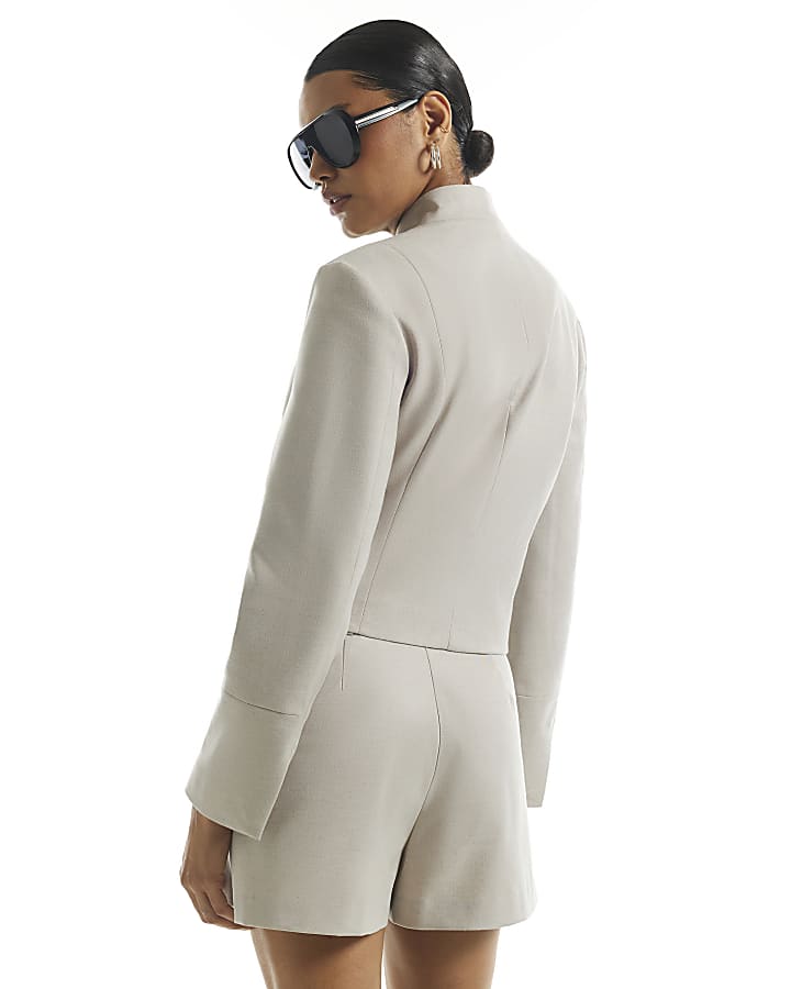 Beige Military Jacket