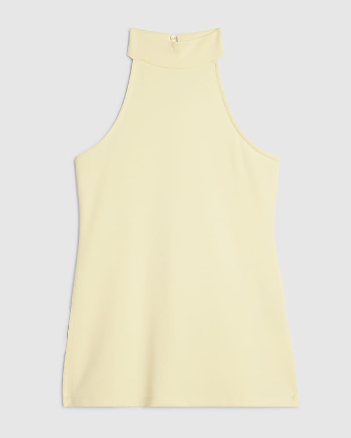Yellow Premium Halter Top