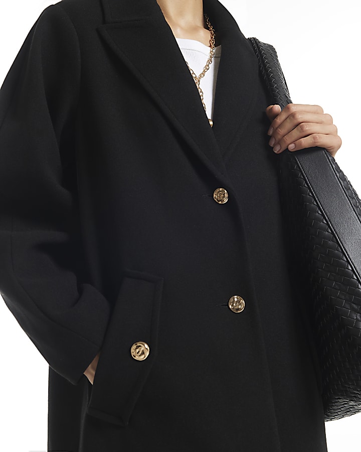 Black Longline Coat