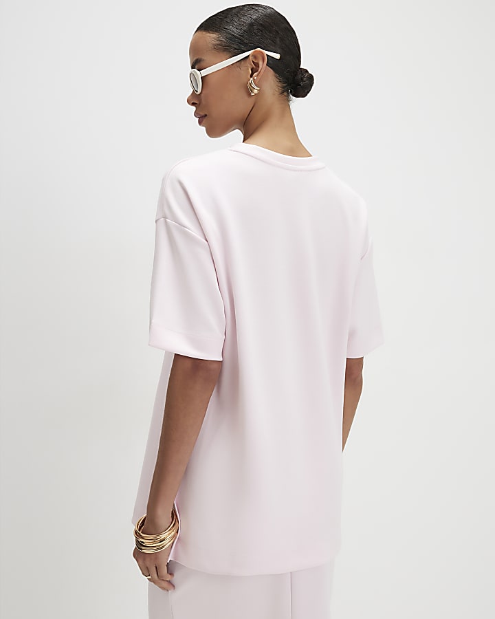 Pink Premium Short Sleeve Oversized T-Shirt