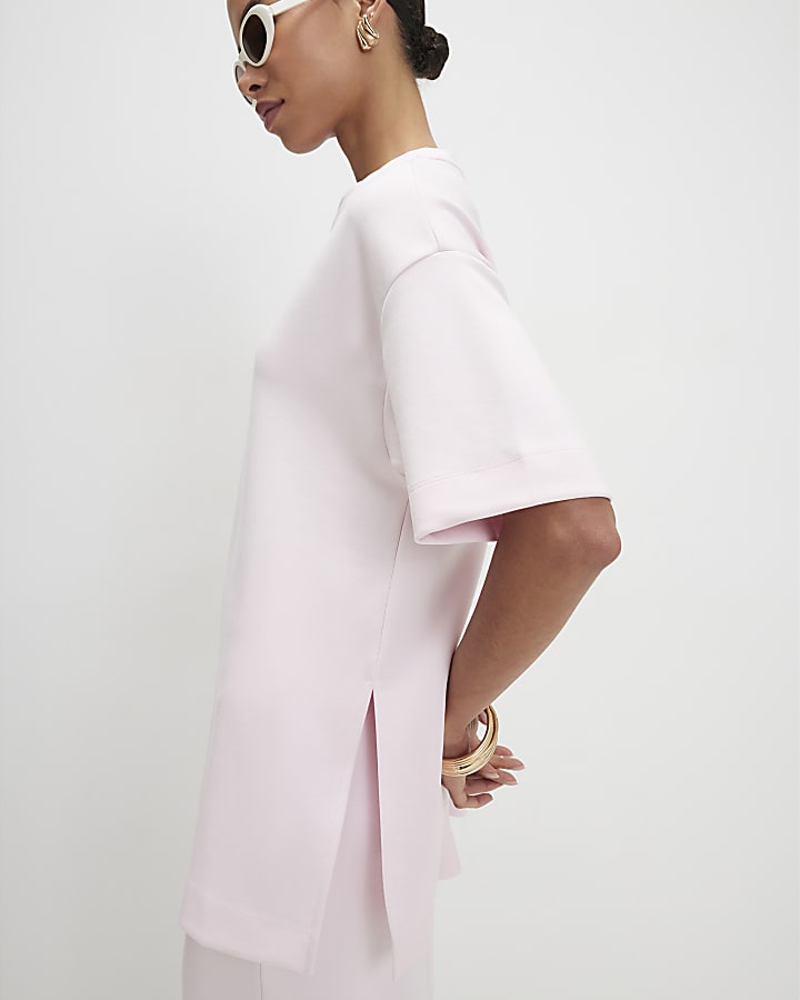 Pink Premium Short Sleeve Oversized T-Shirt