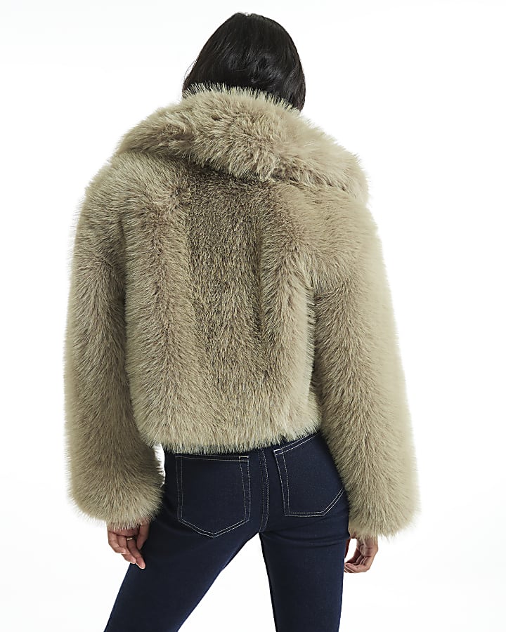 Green Faux Fur Jacket