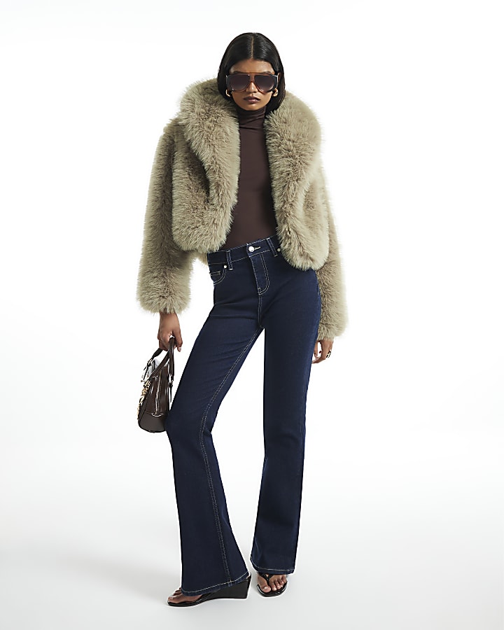 Green Faux Fur Jacket