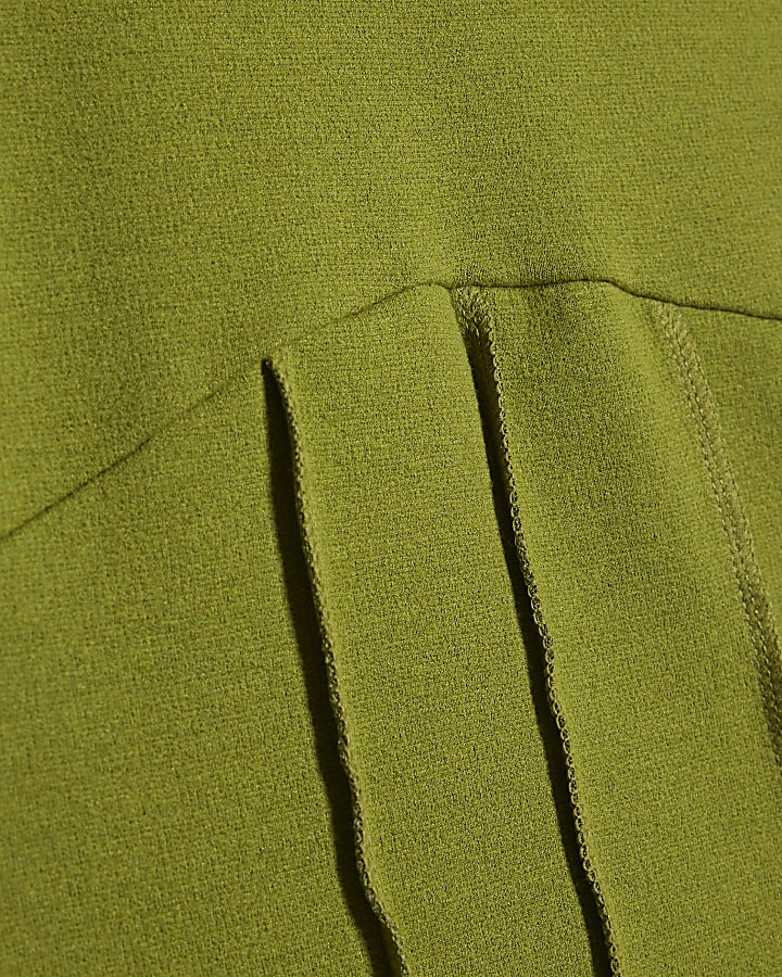 Green High Neck Corset Top