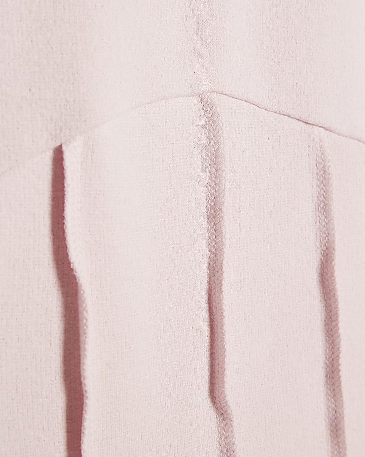 Pink High Neck Corset Top