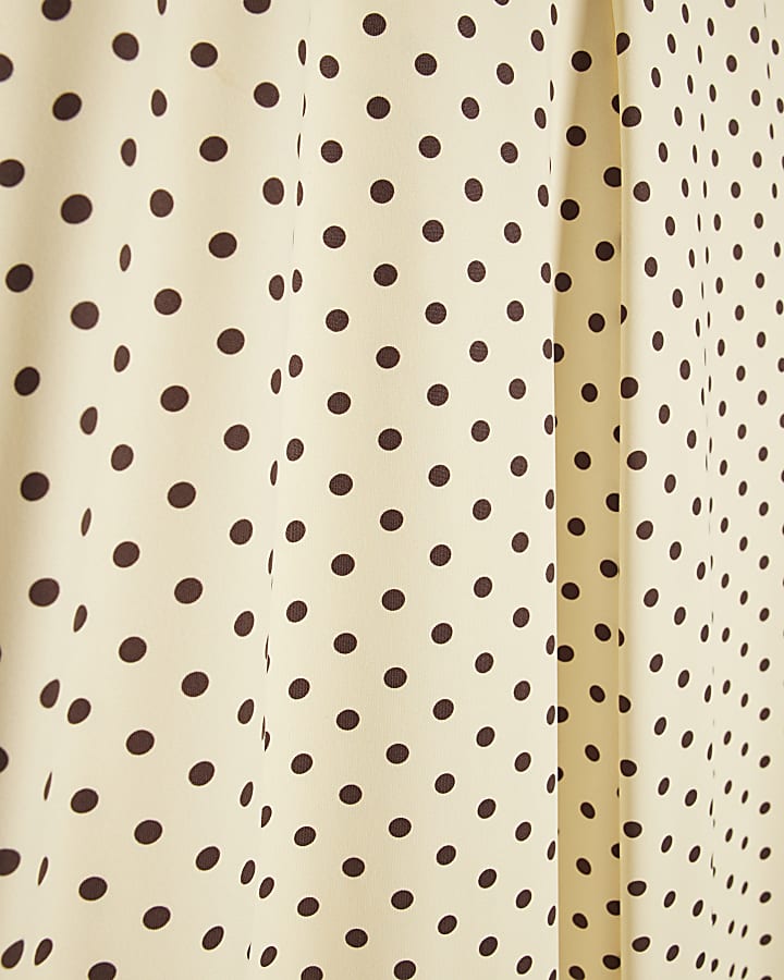 Yellow Spot Wide Leg Trousers