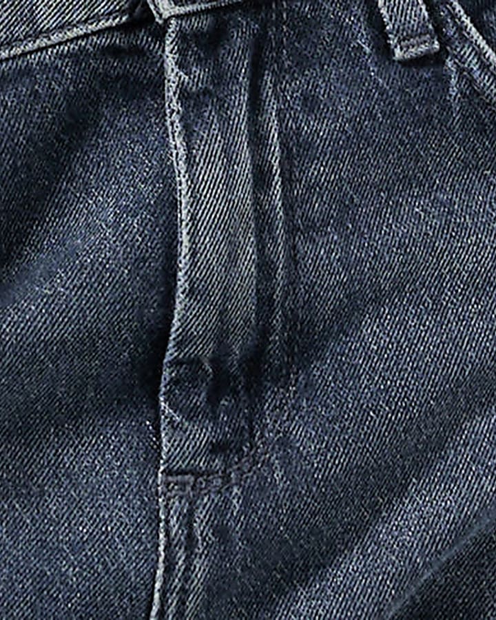 Blue 90s Mid Rise Slim Straight Leg Jeans