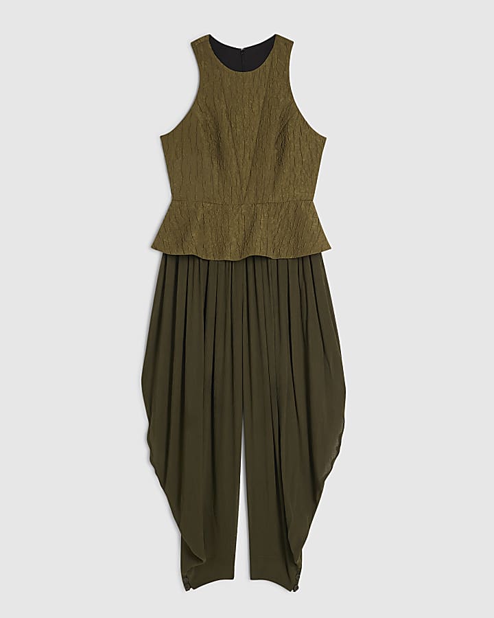 Khaki RI Studio Hybrid Hareem Jumpsuit