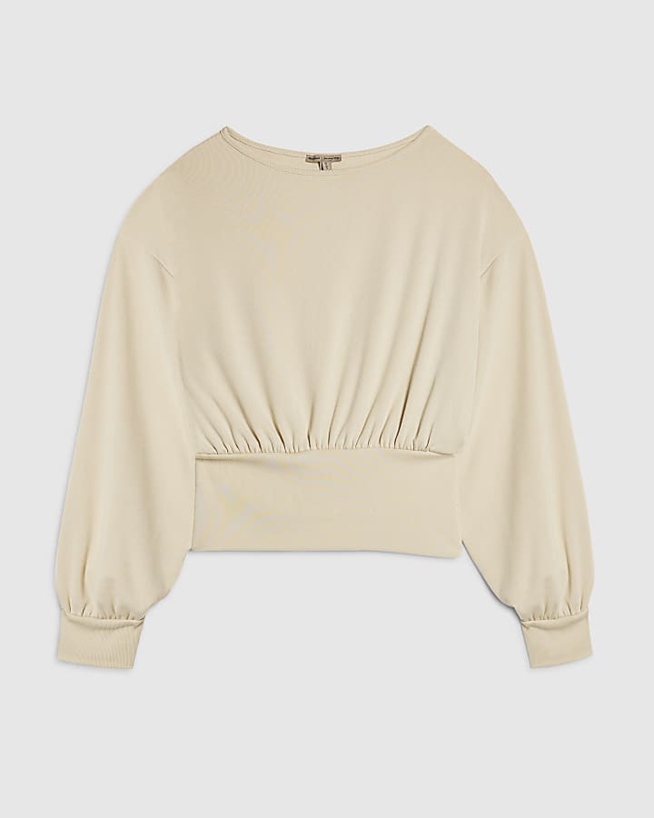 Beige Batwing Jumper