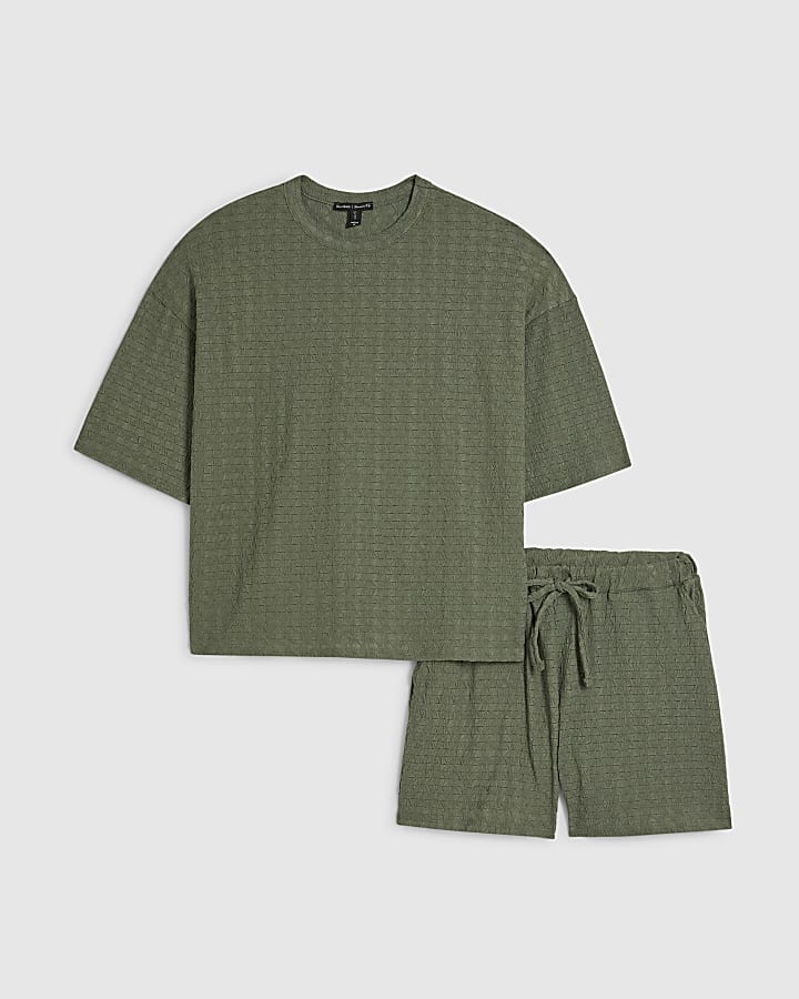 Green T-Shirt and Shorts Set
