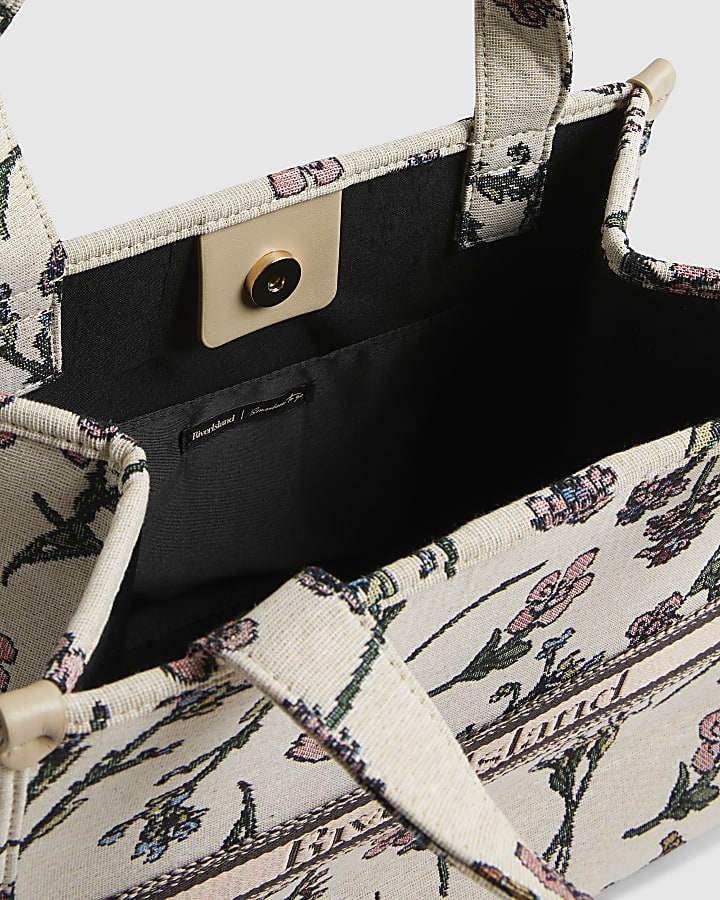 Cream Ditsy Floral Tote Bag Bundle