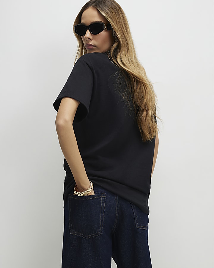 Black Mirror Print Tiger T-shirt