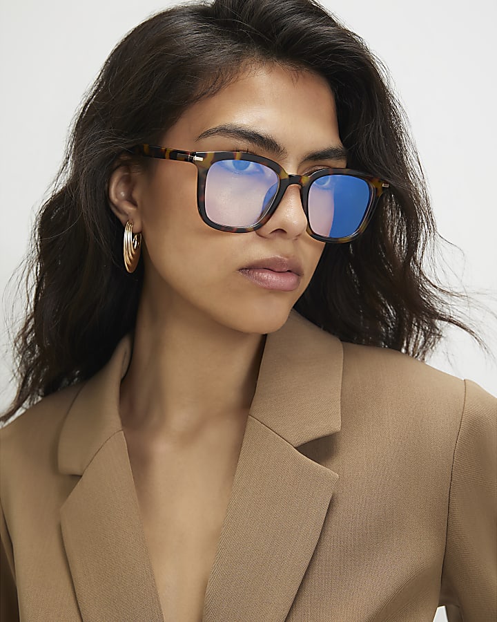 Blue Tortoiseshell Blue Light Lens Glasses