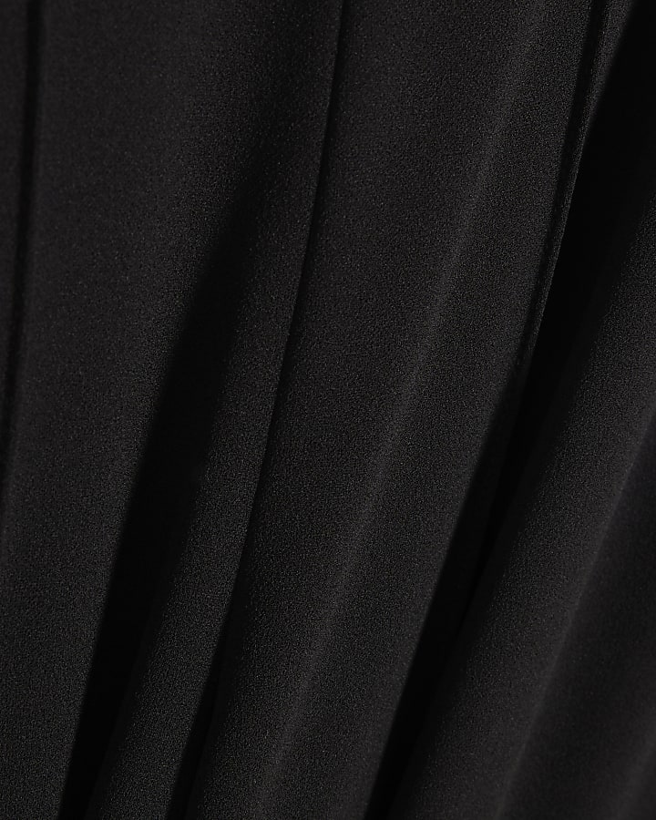 Black Sleeveless Bandeau Jumpsuit