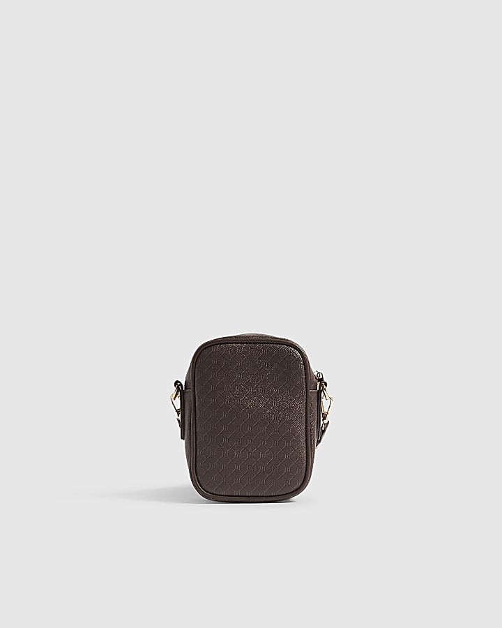 Brown Monogram Webbing Strap Crossbody Bag