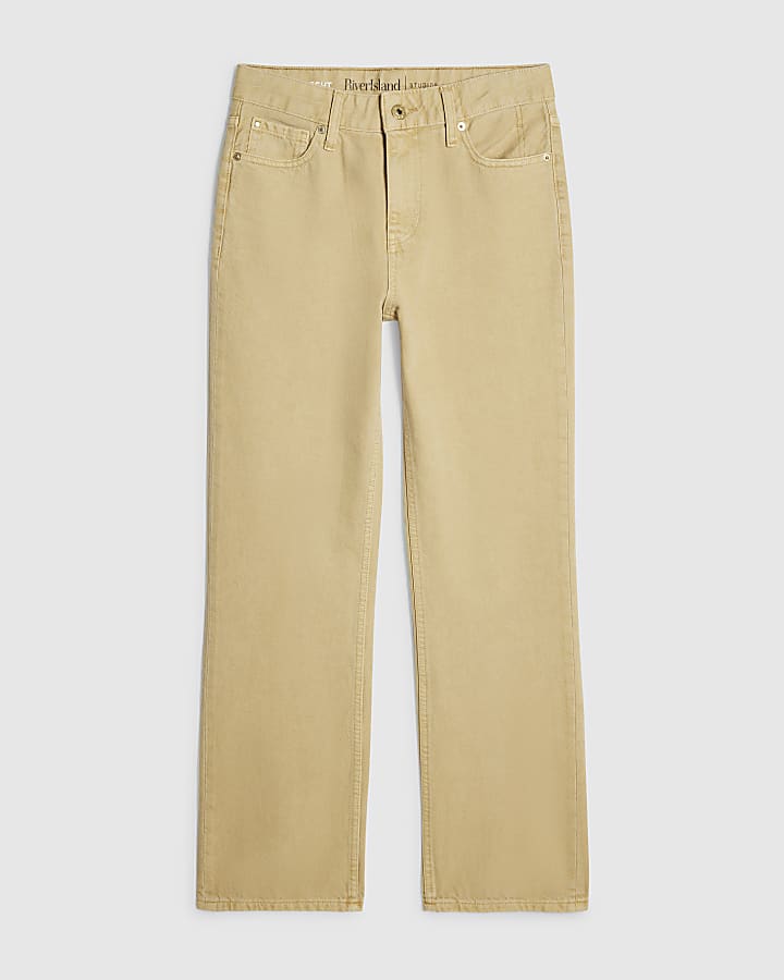 Yellow 90s Slim Straight Leg Jeans