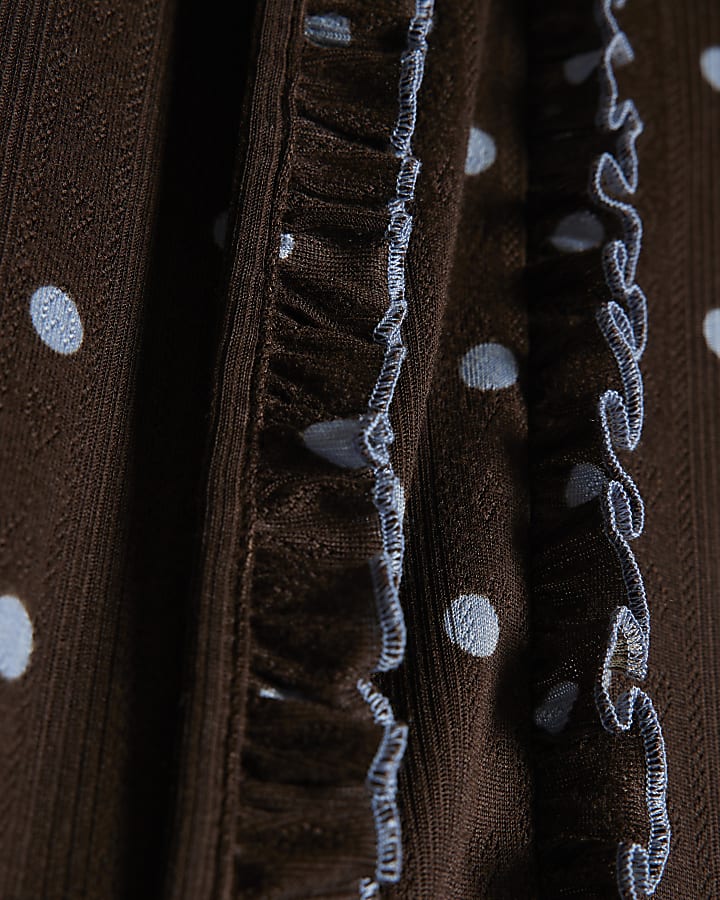 Brown Polka Dot 3 Piece Set