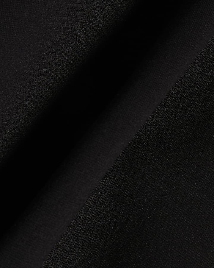 Black Flippy Mini Skirt