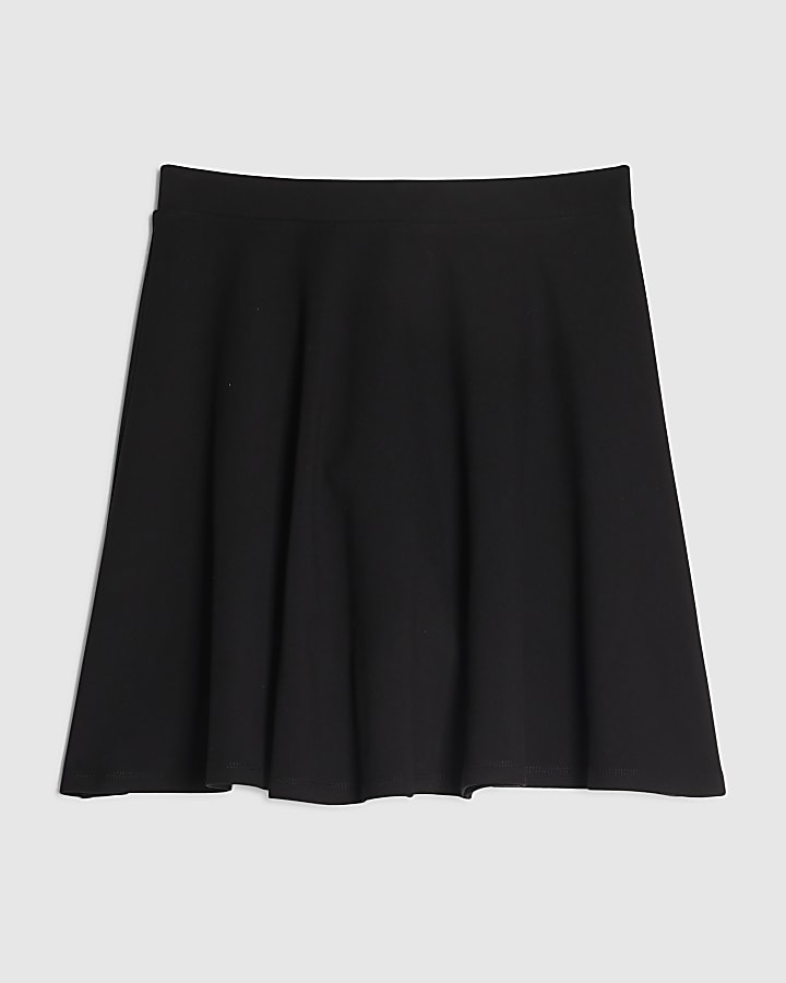 Black Flippy Mini Skirt
