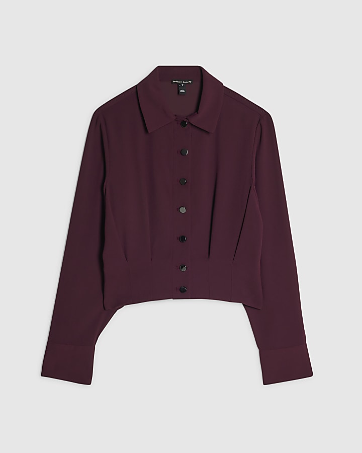 Red Crepe Shirt