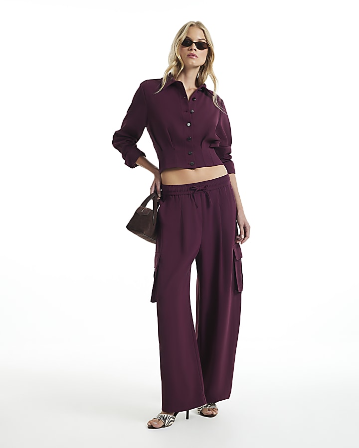 Red Crepe Shirt