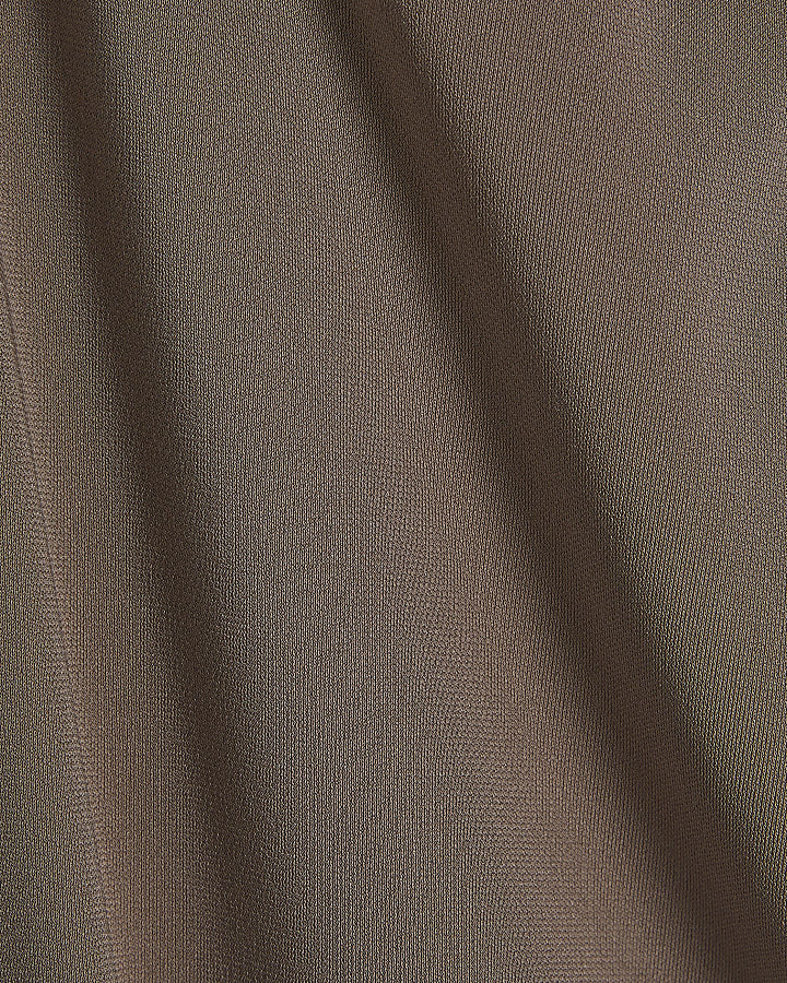 Brown Wide Leg Trousers