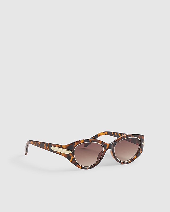 Brown Tortoiseshell Cat Eye Sunglasses