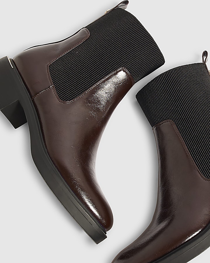Burgundy Ankle Boots