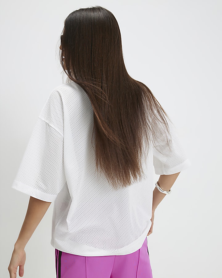 White Pony Floral Sports T-Shirt