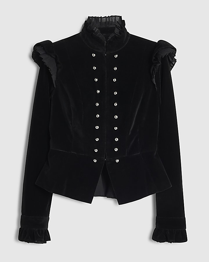 Black Velvet Drummer Jacket