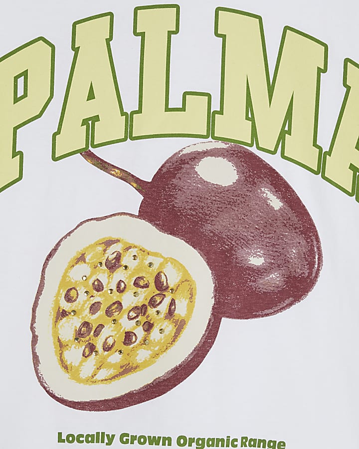 White Palma Boyfriend Fit T-Shirt