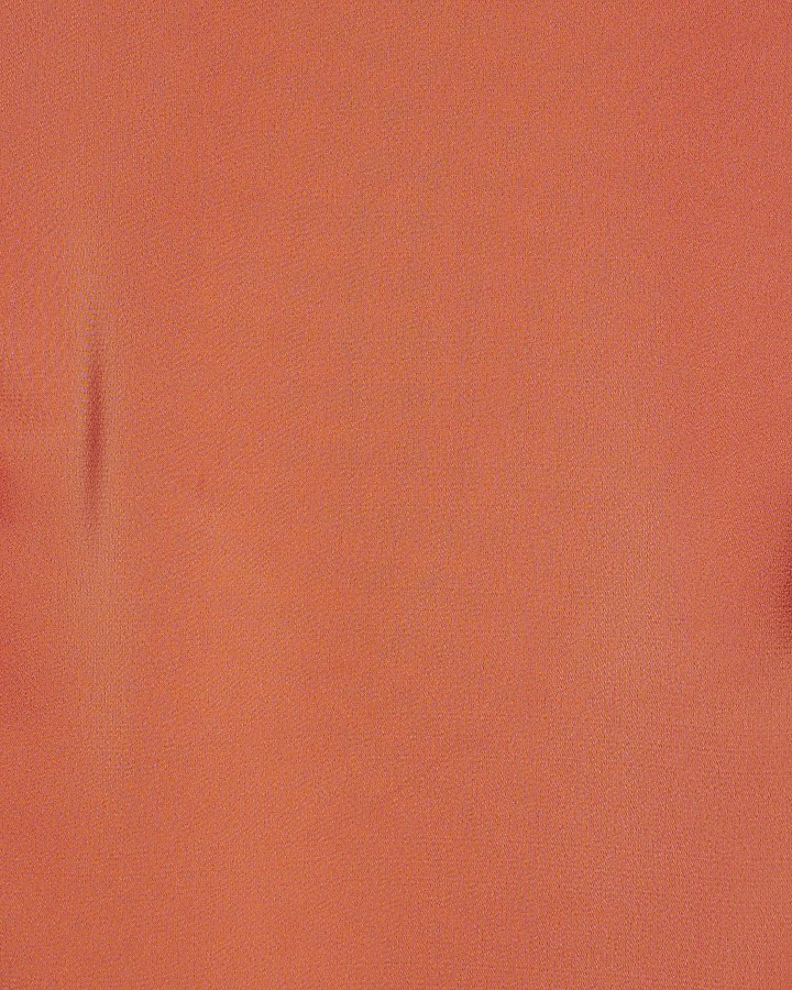 Orange Mini Slip Dress