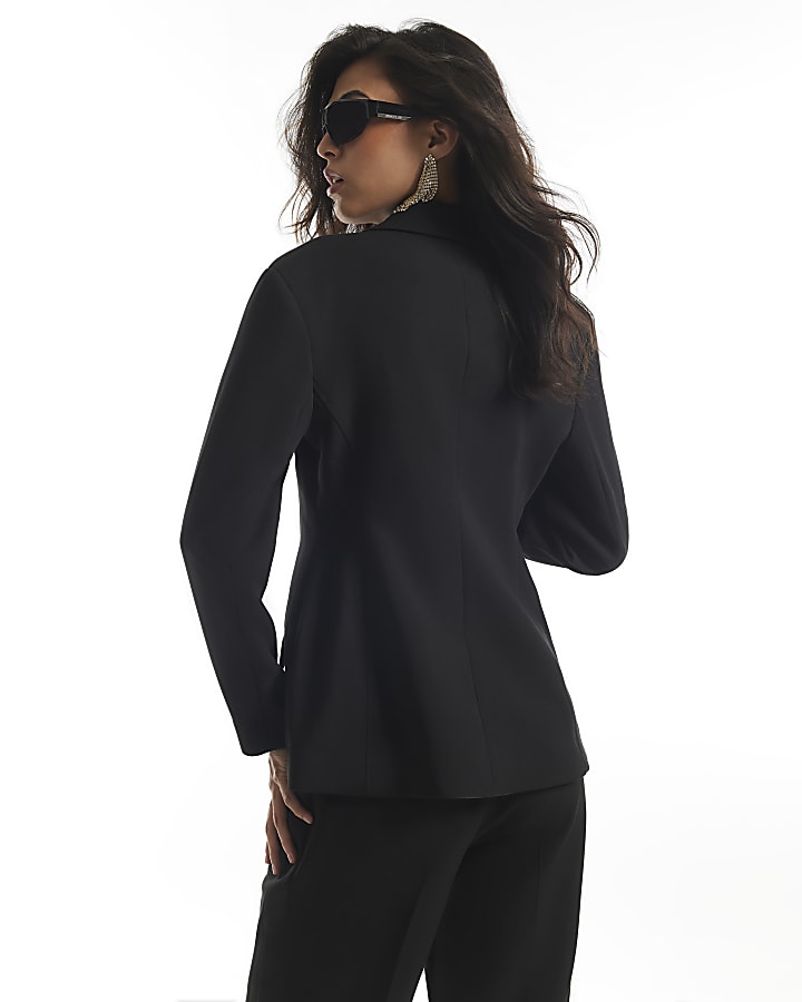 Black Tux Detail Blazer