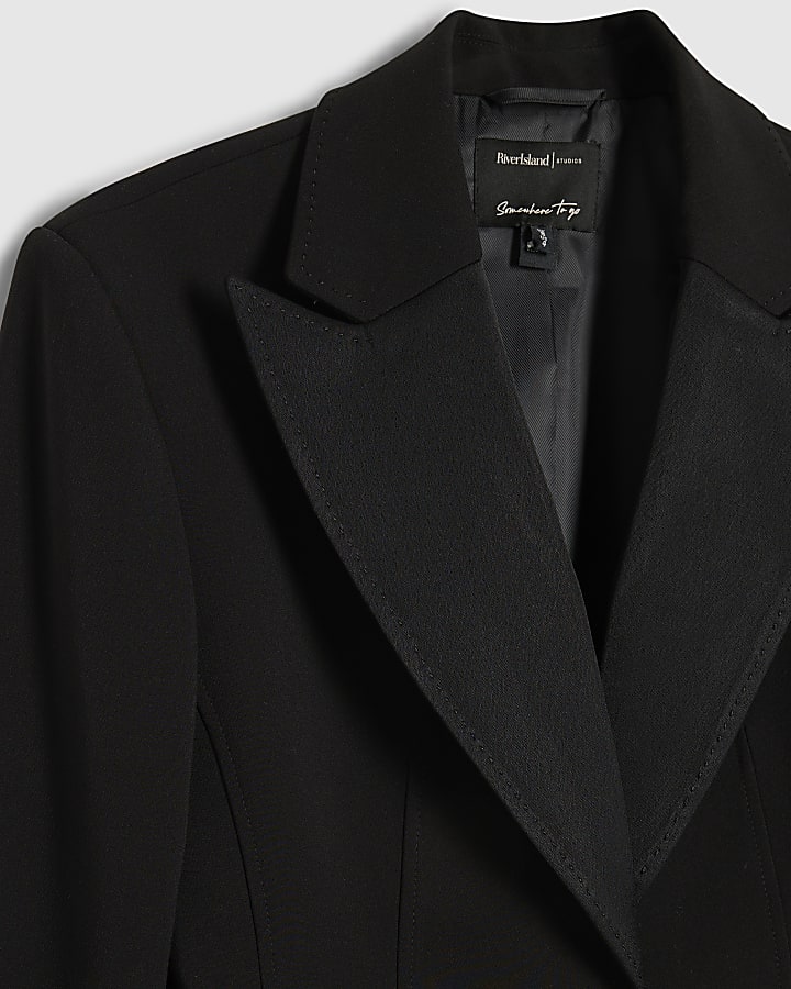 Black Tux Detail Blazer