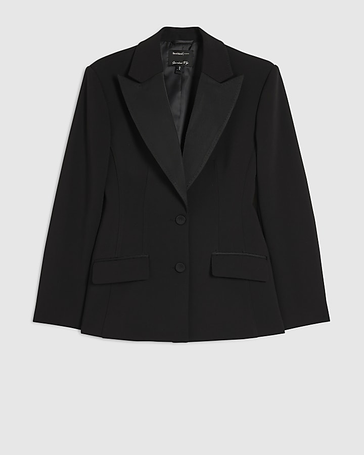 Black Tux Detail Blazer
