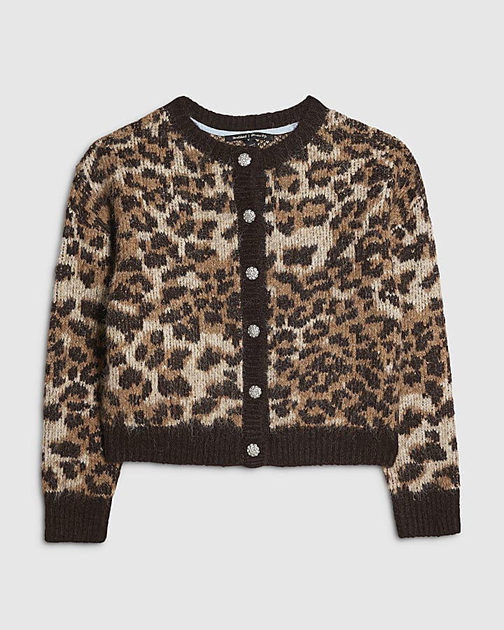 Beige Leopard Cardigan