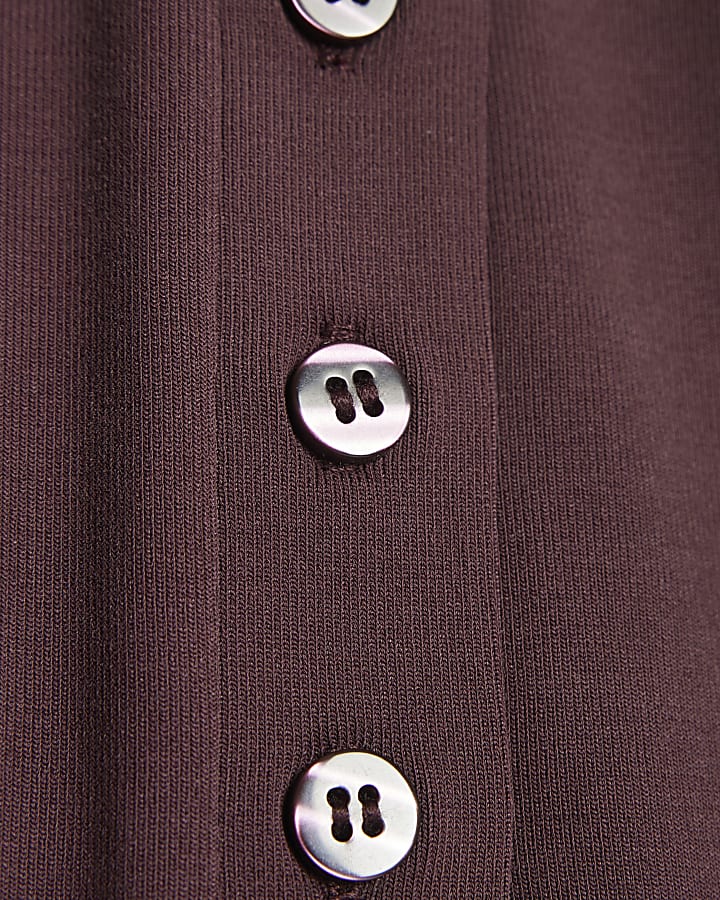 Purple Long Sleeve Soft Touch Top