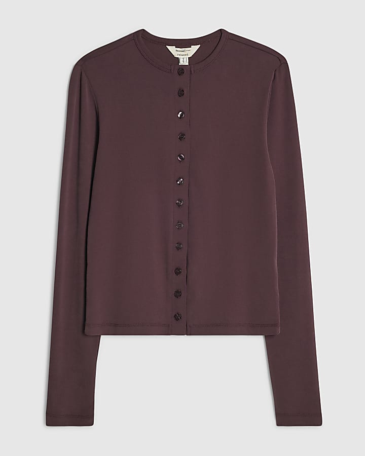 Purple Long Sleeve Soft Touch Top